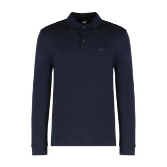 HUGO BOSS Heren, Tops, Blauw, Maat: M Katoen