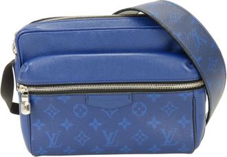 Louis Vuitton Taigarama Cobalt Monogram Taiga Leather Shoulder Bag (Pre-Owned)