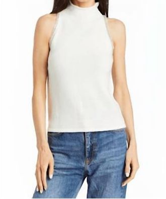 Drew Nixie Sleeveless Trim Top In Ivory