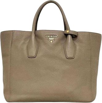 Prada Pre-owned Tote Bags, female, Beige, Size: ONE SIZE Pre-owned Vintage Tote Bag