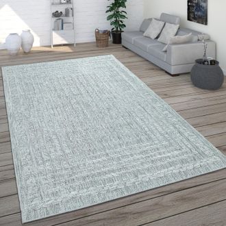 Paco Home Paco Home - Alfombra Interior Exterior Balc&oacute;n Terraza Cocina Dise&ntilde;o Escandinavo Moderno 80x150 Cm, Gris