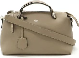Fendi Pre-owned Handbags, female, Gray, Size: ONE SIZE Pre-owned Leather handbags