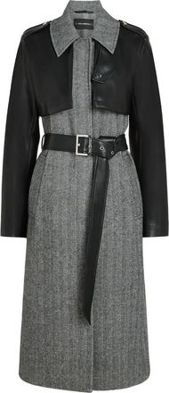 Karl Lagerfeld Cappotto con cintura - Nero