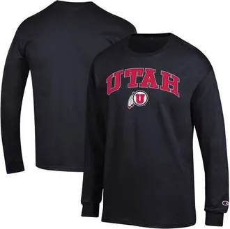 Champion Mens Champion Black Utah Utes Arch Over Logo Long Sleeve T-Shirt at Nordstrom, Size Xx-Large