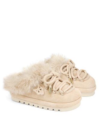 Naked Wolfe Harlow Suede Slipper in Ice at Nordstrom, Size 11