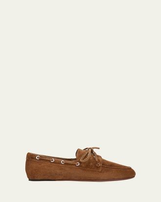 Vince Marin Suede Boat Loafers