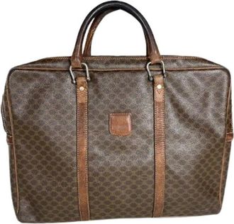 Celine Pre-owned Vintage Leren Handtas - Dames - Vintage Handtas - Bruin - ONE Size - Leer - Vintage