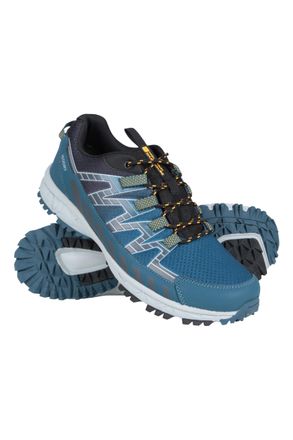 Mountain Warehouse Enhance Mens Waterproof Trail Running Shoes - Breathable, Soft, Comfortable & Durable Sneakers - for Spring Summer, Walking & Outdoors Mustard Adult S