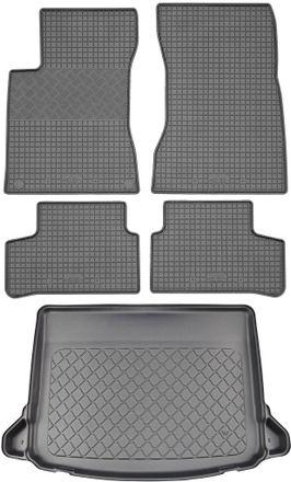 OEM Juego De Alfombrillas De Goma Para Coche Y Maletero Para Mercedes Clase A W177 Hatchback (5 Puertas) Desde Mayo De 2018