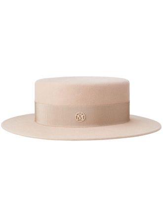 Maison Michel Kiki hat - women - Wool - S - Neutrals