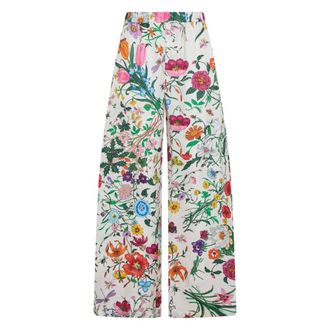 Gucci Dames, Broeken, Veelkleurig, Maat: L Zijde