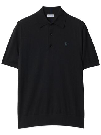 Burberry wool polo shirt - men - Wool - S - Black