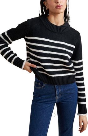 La Ligne Mini Marin Sweater in Black/cream at Nordstrom, Size X-Small