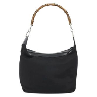 Gucci Pre-owned Vintage Schoudertas - Dames - Pre-owned - Zwart - Maat: ONE Size Leer