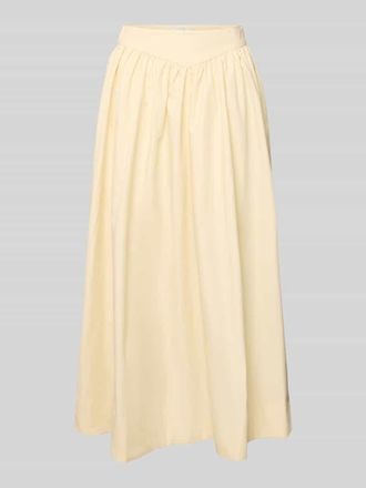 Topshop Midirock mit seitlichem Rei&szlig;verschluss Modell SALLY in Ecru, Gr&ouml;&szlig;e 34