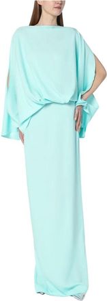 Taller Marmo Maxi Dresses, female, Green, M, Elegant Silk Dresses with Unique Style