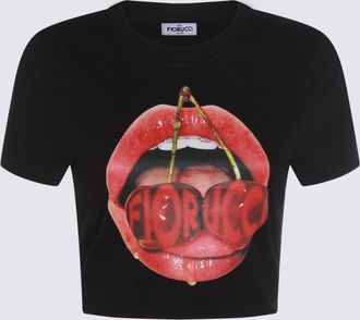 Fiorucci T-Shirts And Polos Blacks And Greys-Donna