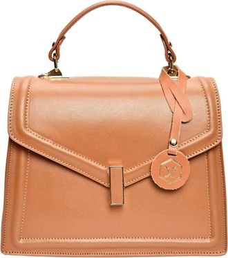 Luisa Vannini Bruine Leren Tas