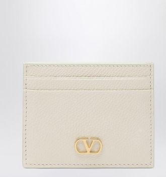 Valentino Ivory Vlogo Signature card holder