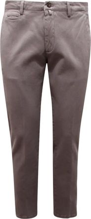 BRIGLIA 1949 Q8062 Slim Fit Katoenen Broek - Heren - Chinos - Grijs - M - Katoen - Broeken