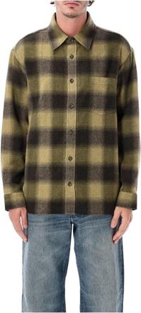 A.P.C. Malaury Overshirt - Heren - Casual Overhemden - Groen - L - Wol - Overhemden