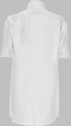 Dries Van Noten Scarf-Collar Cotton Shirt - White