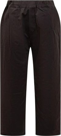 A Paper Kid Elastische taille geplooide herenbroek - Heren - Straight fit broeken - Zwart - XL - Broeken