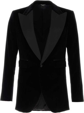 Dolce & Gabbana Black Velvet Blazer