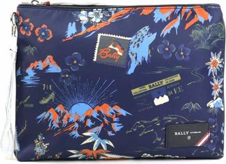 Bally Nylon Clutch Bag (Pre-Owned)