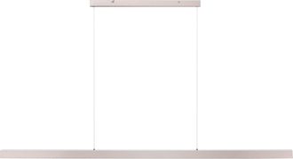 Beliani L&aacute;mpara Led Colgante Lineal De Metal 160 Cm Estilo Industrial Moderno Cobrizo Baddana
