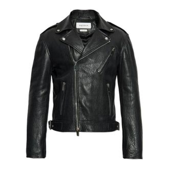 Alexander McQueen Heren, Jassen, Zwart, Maat: 2XL Leer