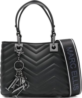 Marc Ellis logo-charm shoulder bag - women - PVC - One Size - Black