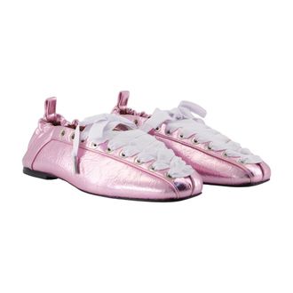 Ganni Ballerina Flat - Pink