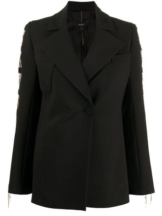 Ellery Jas met kettingdetail - Zwart