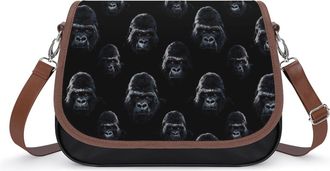 Generic Gorilla1 Monkey Fashion Womens Crossbody Bags Novelty Handbag Shoulder Bag Purse