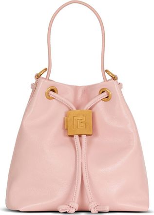 Balmain Pulse Bucket bag in smooth leather in Pink at Nordstrom