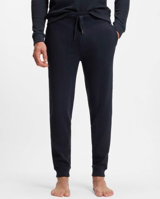 Boss Orange by Hugo Boss Mens Structure Loungewear Pants in Dark Blue Cotton - Size X-Large