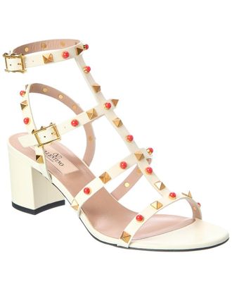 Valentino Rockstud Caged 55 Leather Sandal