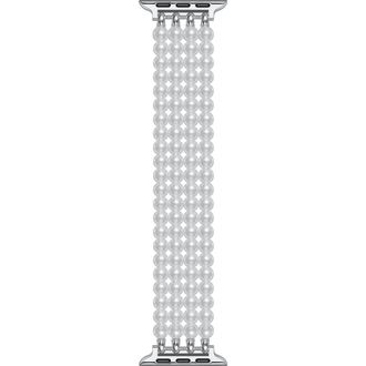 Posh Tech Ariel Imitation Pearl Apple Watch Bracelet Watchband in White at Nordstrom, Size 42 Mm