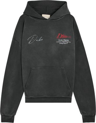 Duke and Dexter Helmet Printed Cotton Sweatshirt - Black - XL