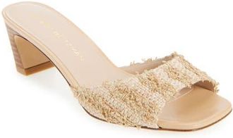 Stuart Weitzman Stassi 50 Slide Sandal in New Camel at Nordstrom, Size 10.5