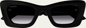 Gucci GG Plastic Cat-Eye Sunglasses