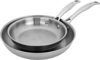 J.A. Henckels International Clad H3 2-pc Stainless Steel 8-in & 10-in Fry Pan Set