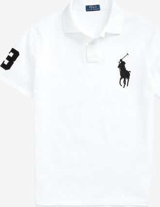 Polo Ralph Lauren Polo aus Baumwollstrick mit gesticktem Logo