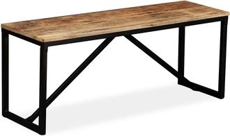 vidaXL Vidaxl - Banco De Madera Maciza De Mango 110x35x45 Cm