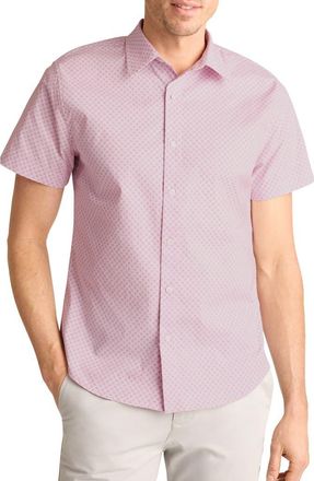 Bonobos Seine Foulard Slim Fit Short Sleeve Button-Up Shirt in Pink/Navy Foulard at Nordstrom Rack, Size Xx-Large