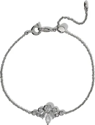 Nadri Undersea Crown Adjustable Bracelet in Rhodium at Nordstrom