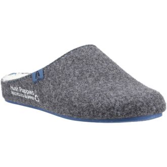 Hush Puppies The Good Slipper 90% Gerecycled Rpet-polyester Heren Pantoffels In Antraciet