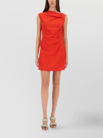 Msgm draped slim-fit mini dress