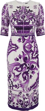 Dolce & Gabbana Maiolica Print Dress